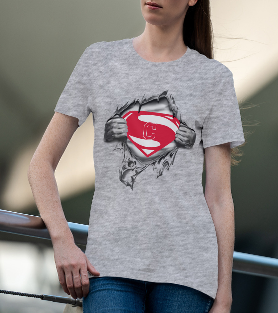 Cleveland Indians Super Man T-Shirt