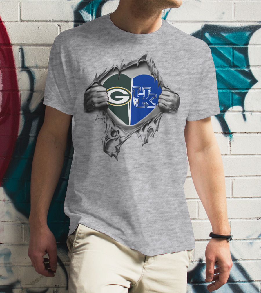 Packers Uk Kentucky Heart Split T-Shirt