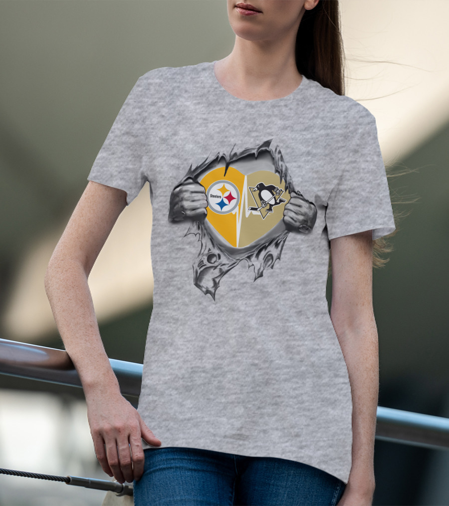 Steelers Penguins Heartfelt Loyalty T-Shirt