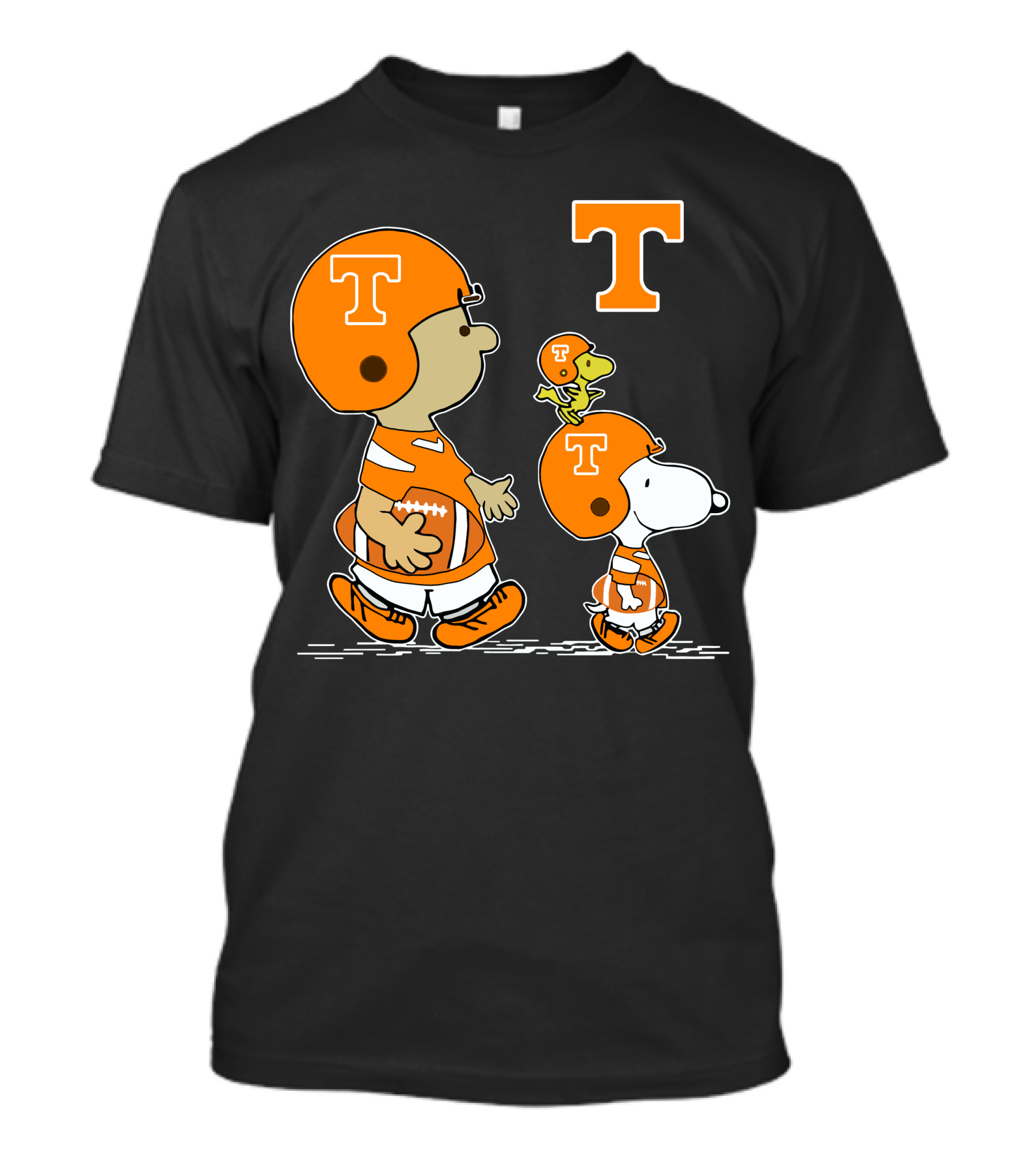 Tennessee Volunteers Snoopy Football Peanuts Woodstock Helmets T-Shirt
