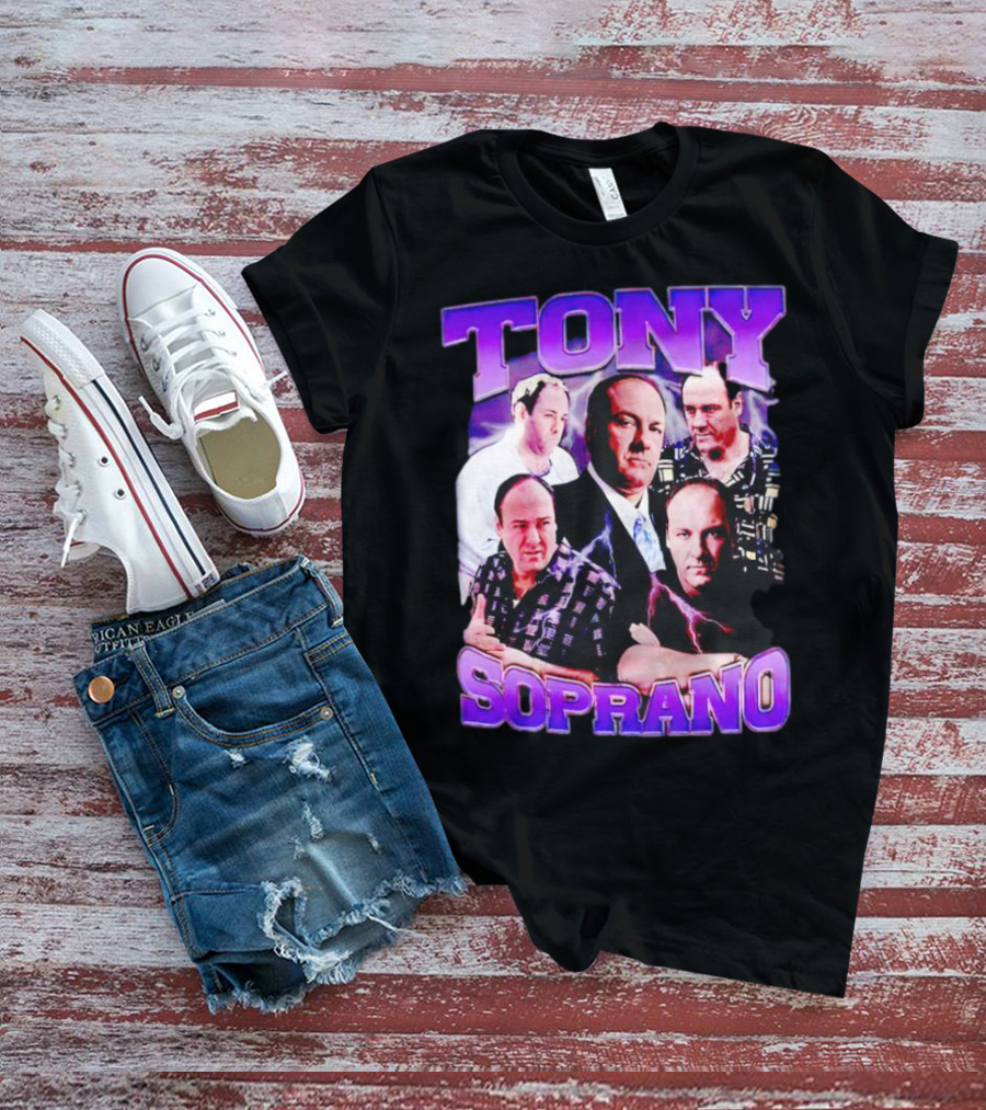 Tony Soprano The Sopranos Character Collage T-Shirt