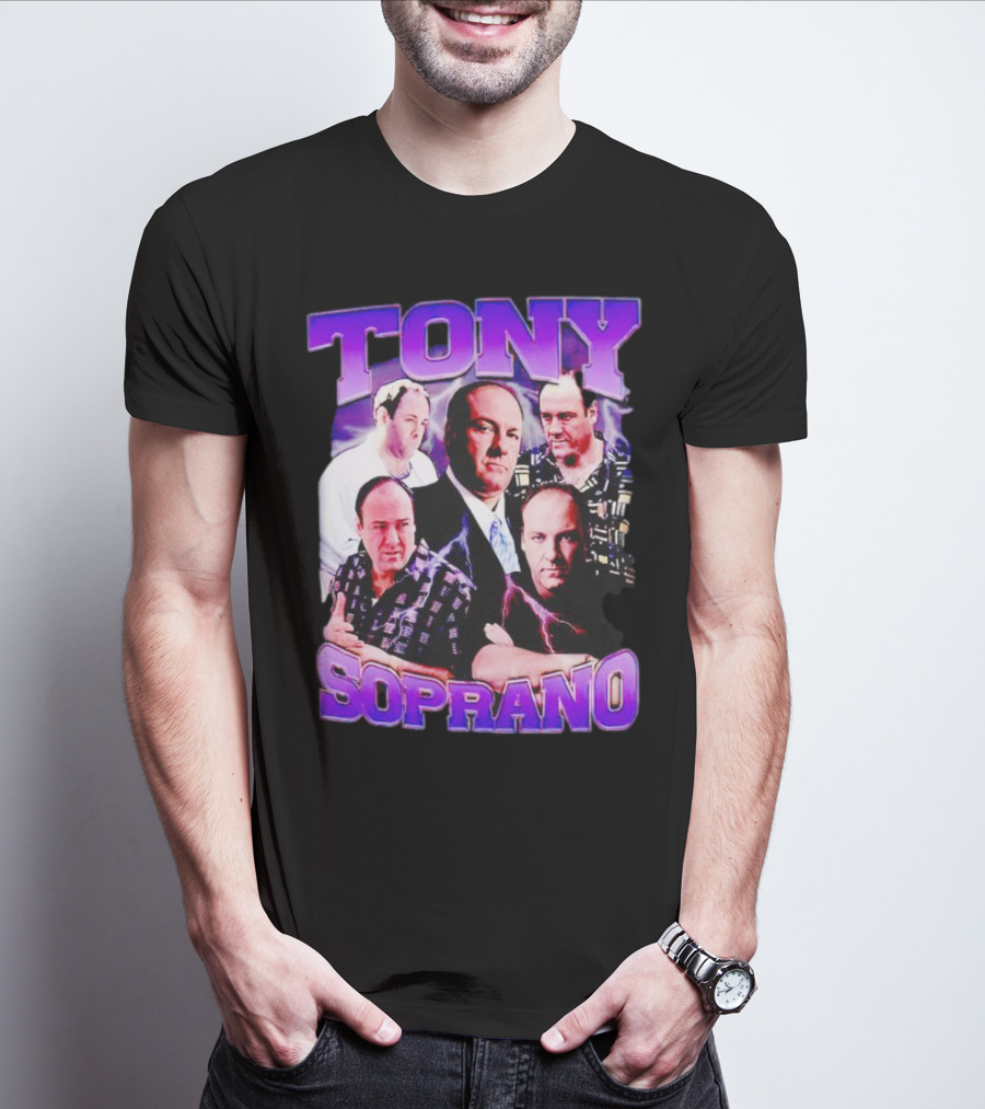 Tony Soprano The Sopranos Character Collage T-Shirt