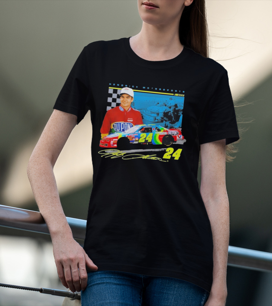 Jeff Gordon DuPont NASCAR 24 Hendrick Motorsports Legends Car Racing Team Collection T-Shirt