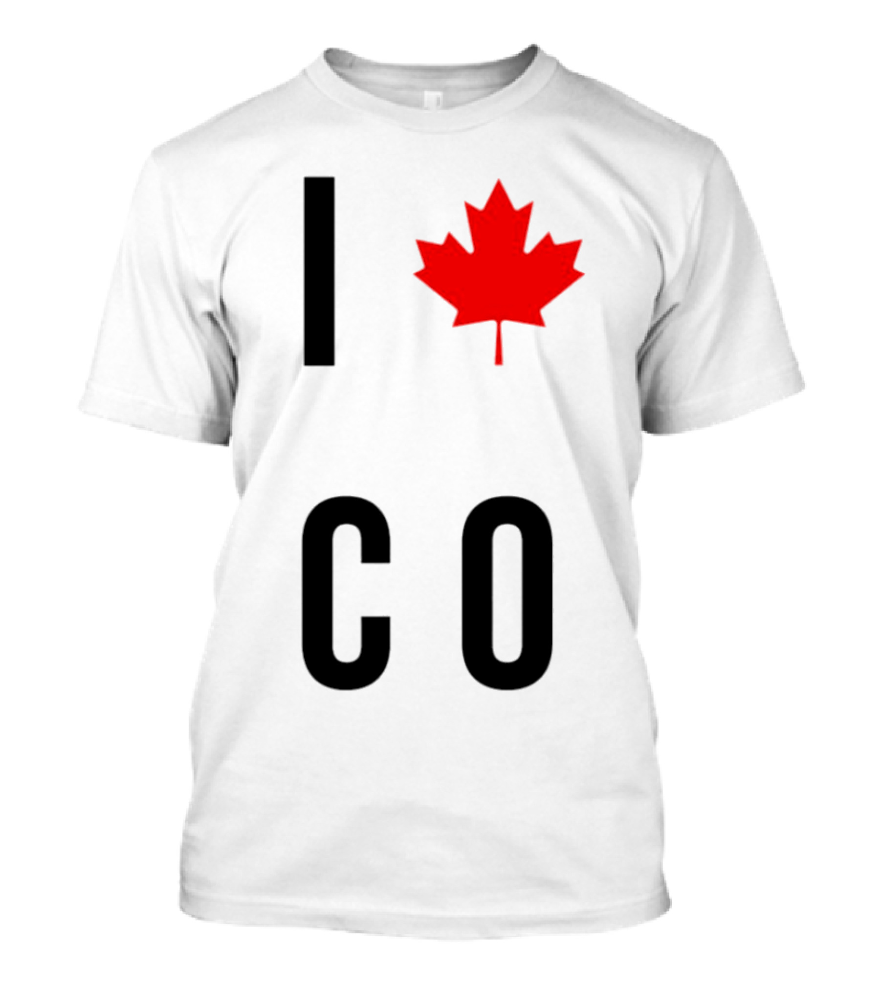 I Love Colorado Maple Leaf Co T-Shirt