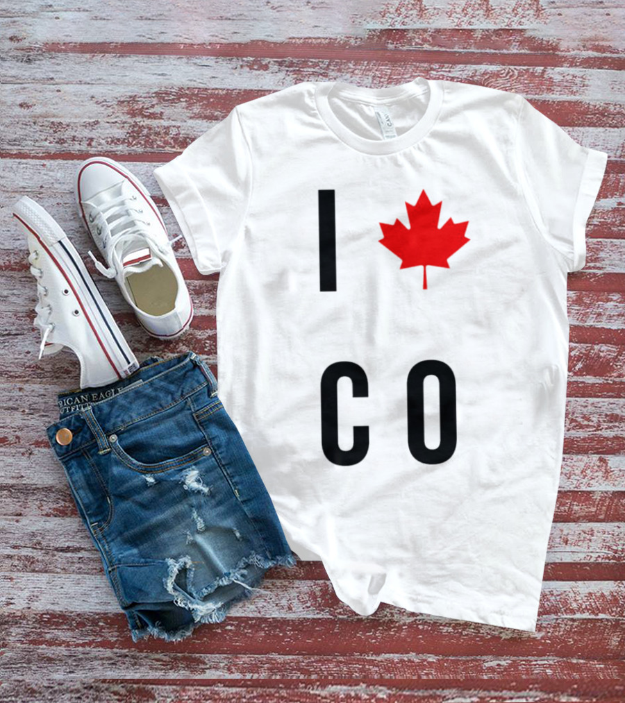 I Love Colorado Maple Leaf Co T-Shirt