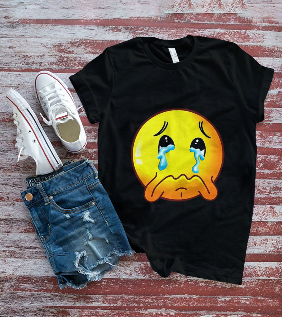 Ginger Sad Crying Emoji T-Shirt