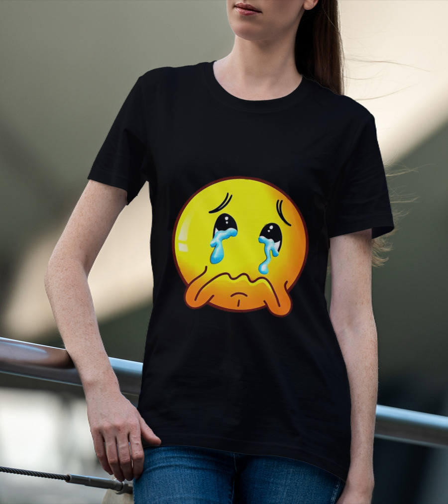 Ginger Sad Crying Emoji T-Shirt