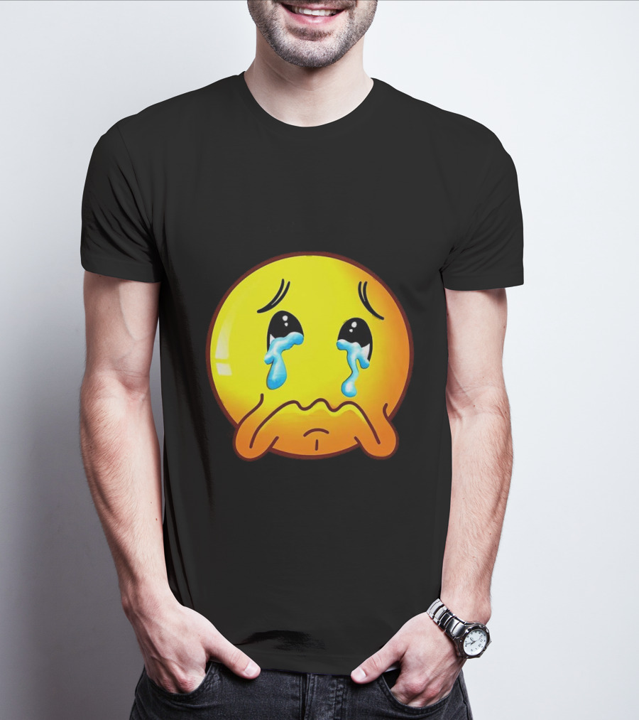 Ginger Sad Crying Emoji T-Shirt