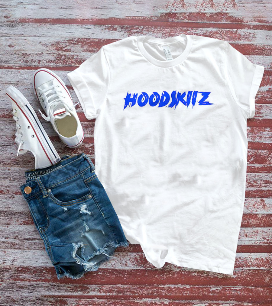 HOODSKIIZ Blue Bold Branding T-Shirt