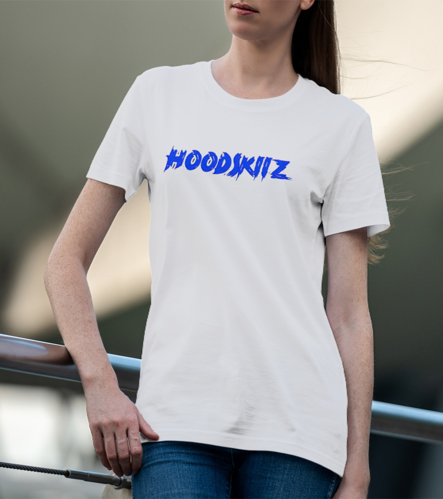 HOODSKIIZ Blue Bold Branding T-Shirt
