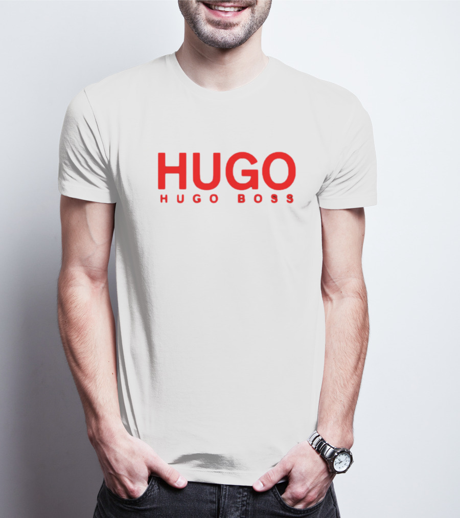 HUGO BOSS Hugo Red Text T-Shirt