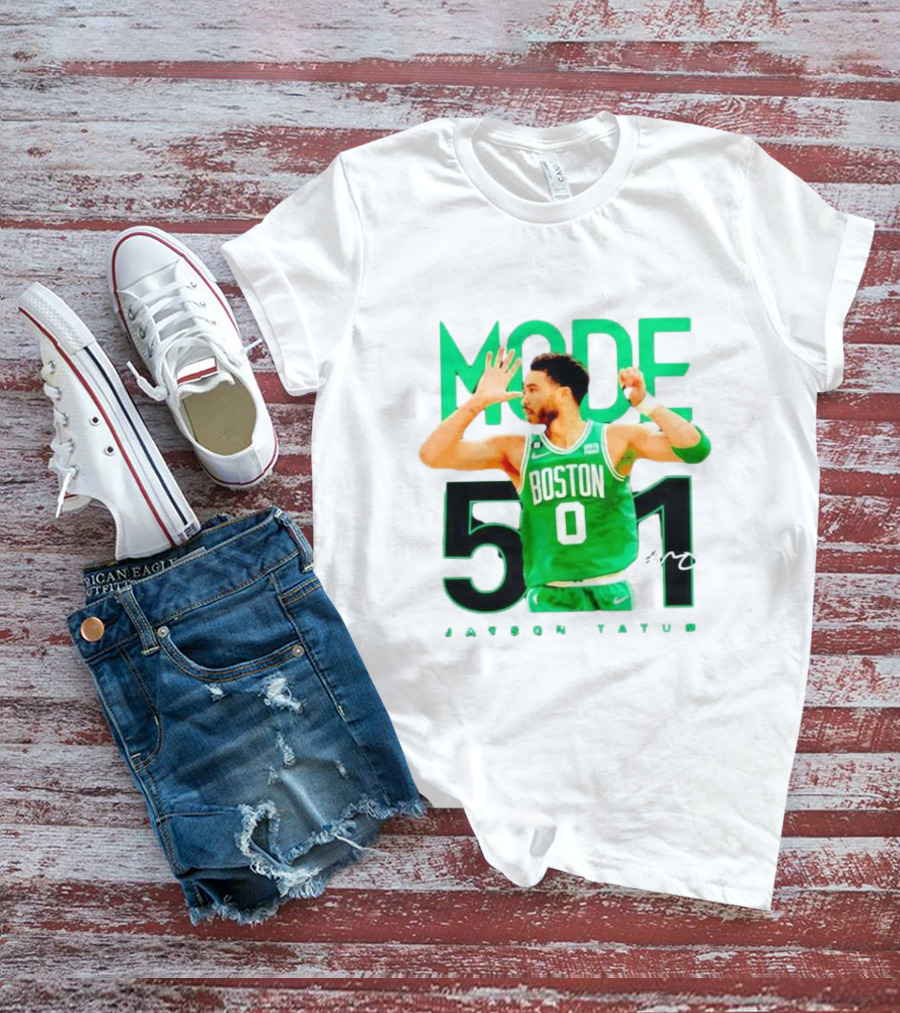 Jayson Tatum Boston Mode 51 Signature Points Game T-Shirt