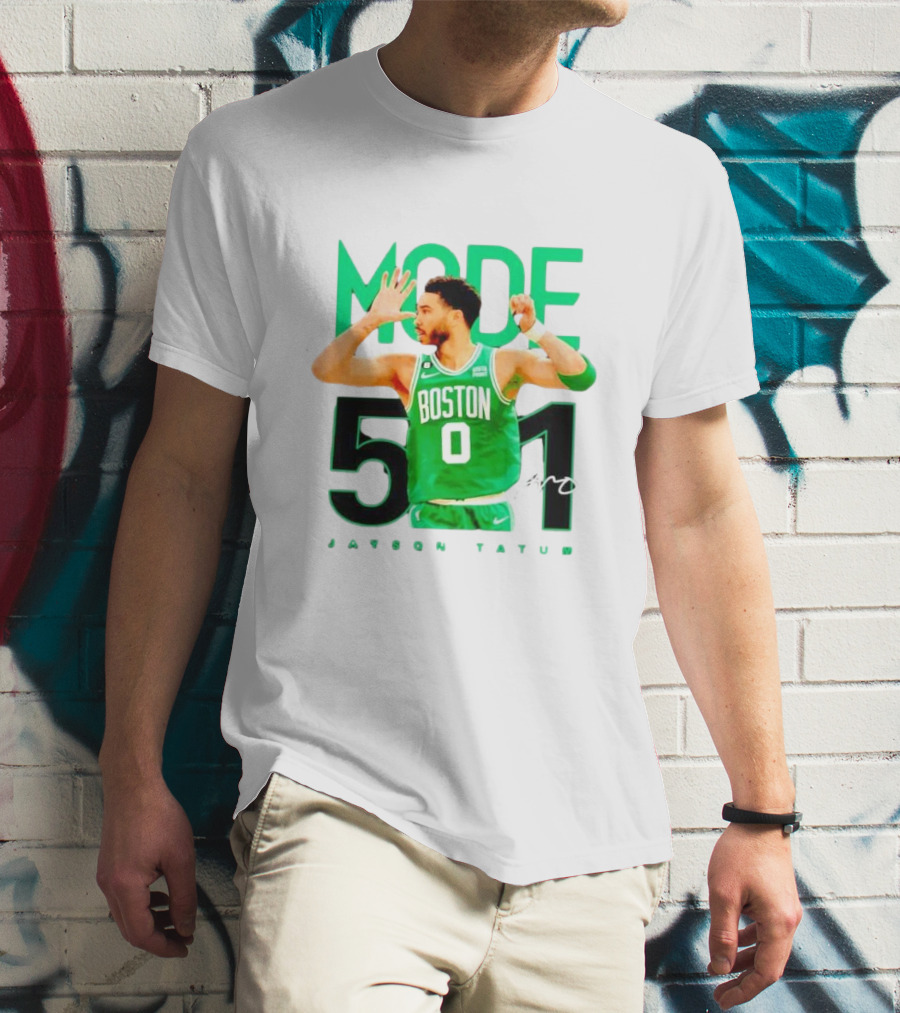 Jayson Tatum Boston Mode 51 Signature Points Game T-Shirt
