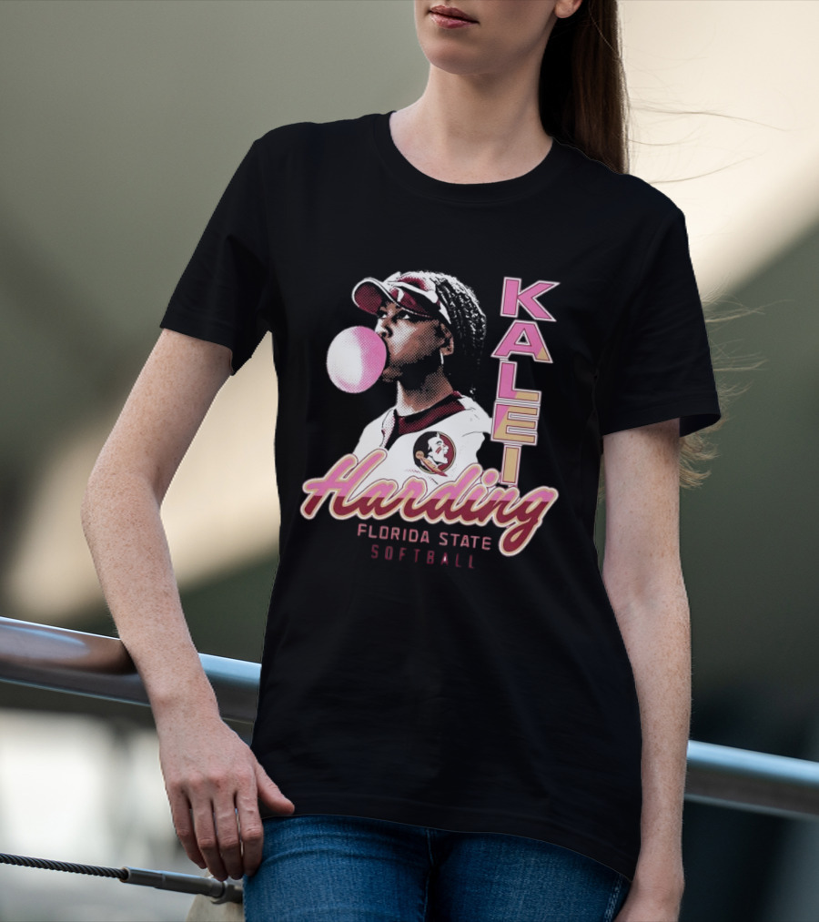 Kalei Harding Florida State Softball Bubblegum Pop T-Shirt