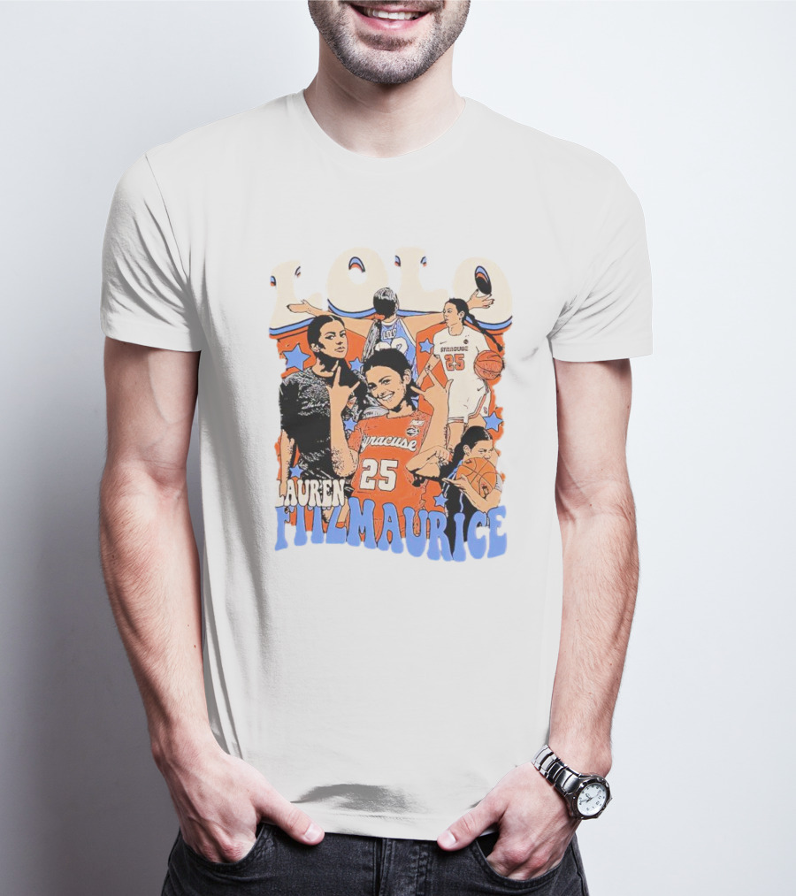 LOLO Lauren Fitzmaurice Syracuse 25 Basketball Vintage T-Shirt