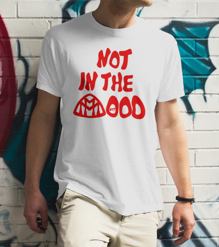 NOT IN THE MOOD Spider-Man Venom Not Mood Balloon Faces T-Shirt