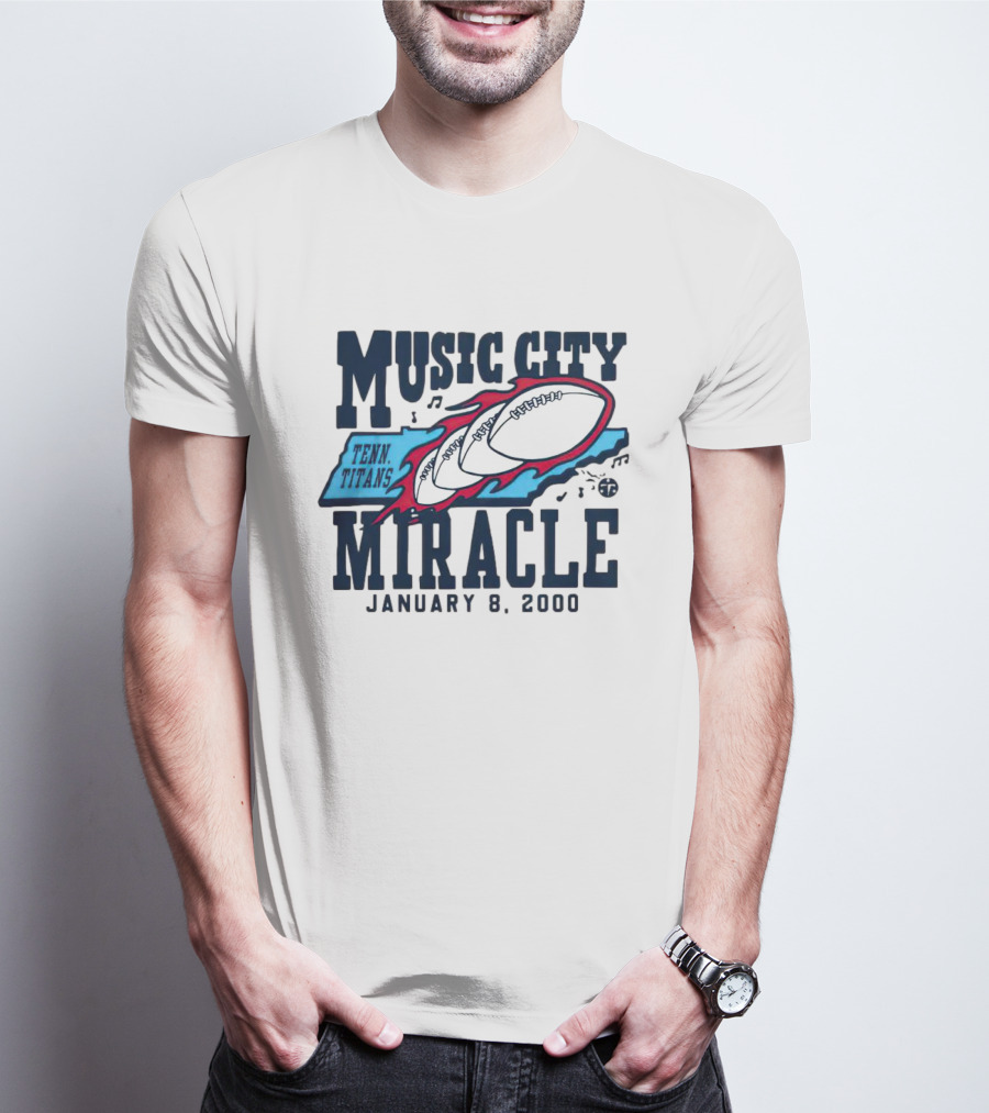 Music City Miracle Tennessee Titans January 8 2000 T-Shirt