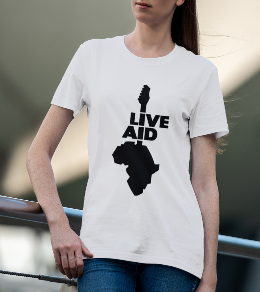 Live Aid Guitar Africa T-Shirt