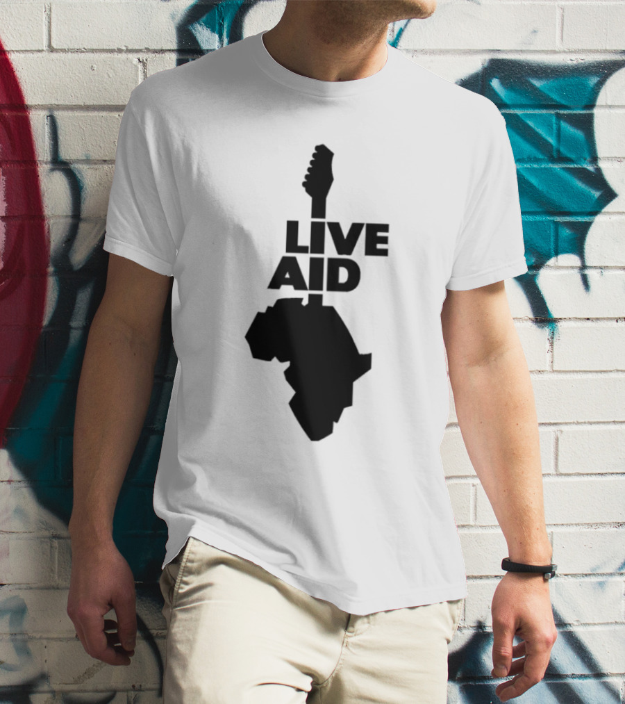 Live Aid Guitar Africa T-Shirt