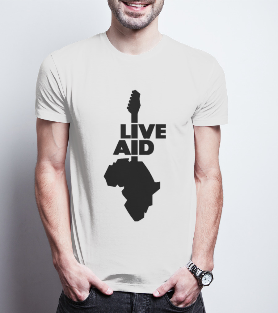 Live Aid Guitar Africa T-Shirt