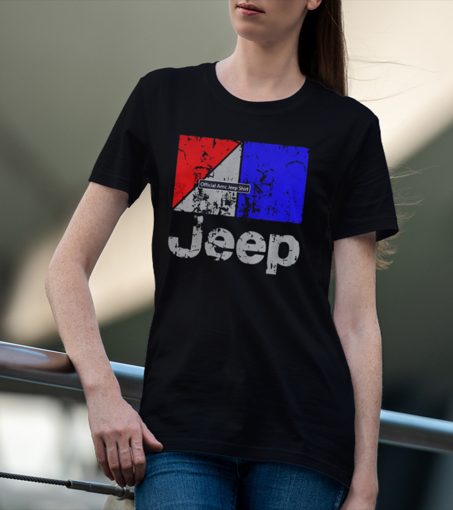 AMC Jeep Red Blue T-Shirt