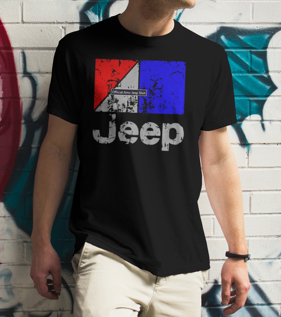 AMC Jeep Red Blue T-Shirt