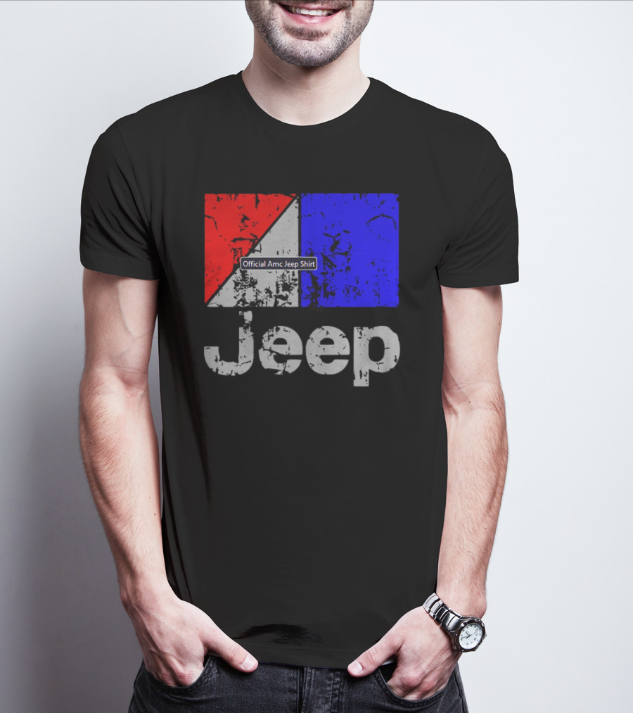 AMC Jeep Red Blue T-Shirt