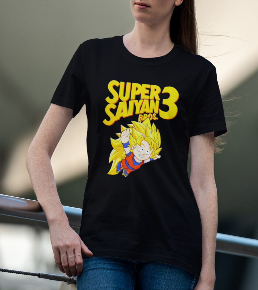Super Saiyan 3 Bros Vintage Gaming Fusion T-Shirt