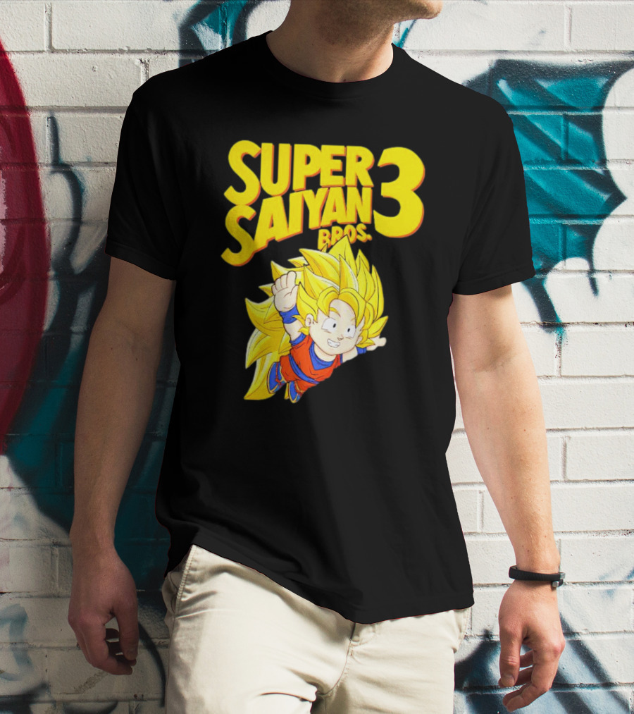 Super Saiyan 3 Bros Vintage Gaming Fusion T-Shirt