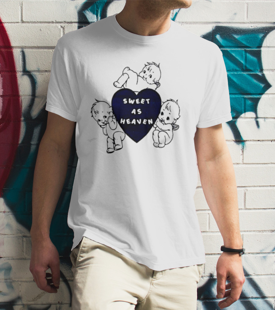 Sweet As Heaven Heart With Adorable Babies T-Shirt