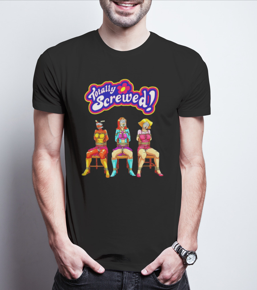 Totally Spies Totally Screwed Colorful Bound Characters T-Shirt