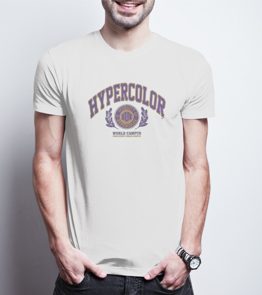 HYPERCOLOR WORLD CAMPUS UG PURPLE SEAL AND LAUREL T-Shirt