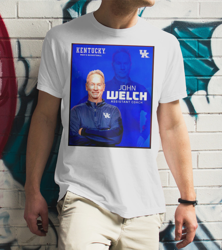 Kentucky Men's Basketball John Welch Assistant Coach UK T-Shirt