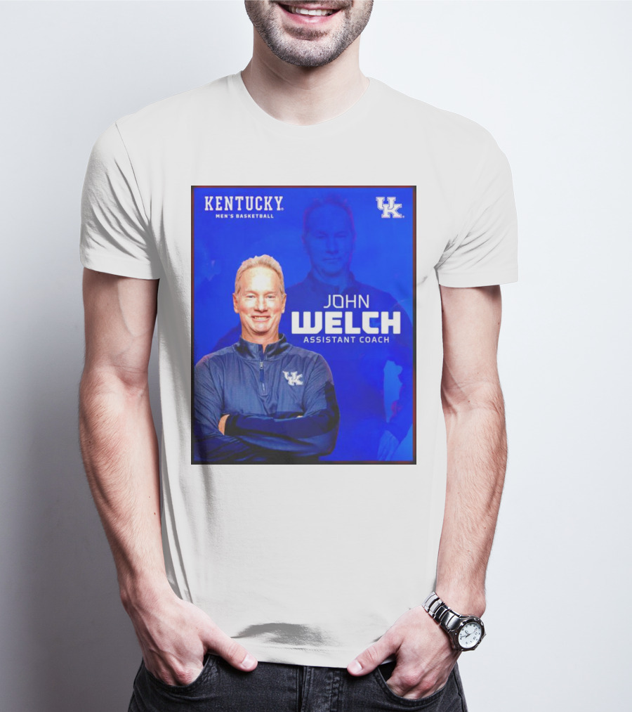 Kentucky Men's Basketball John Welch Assistant Coach UK T-Shirt