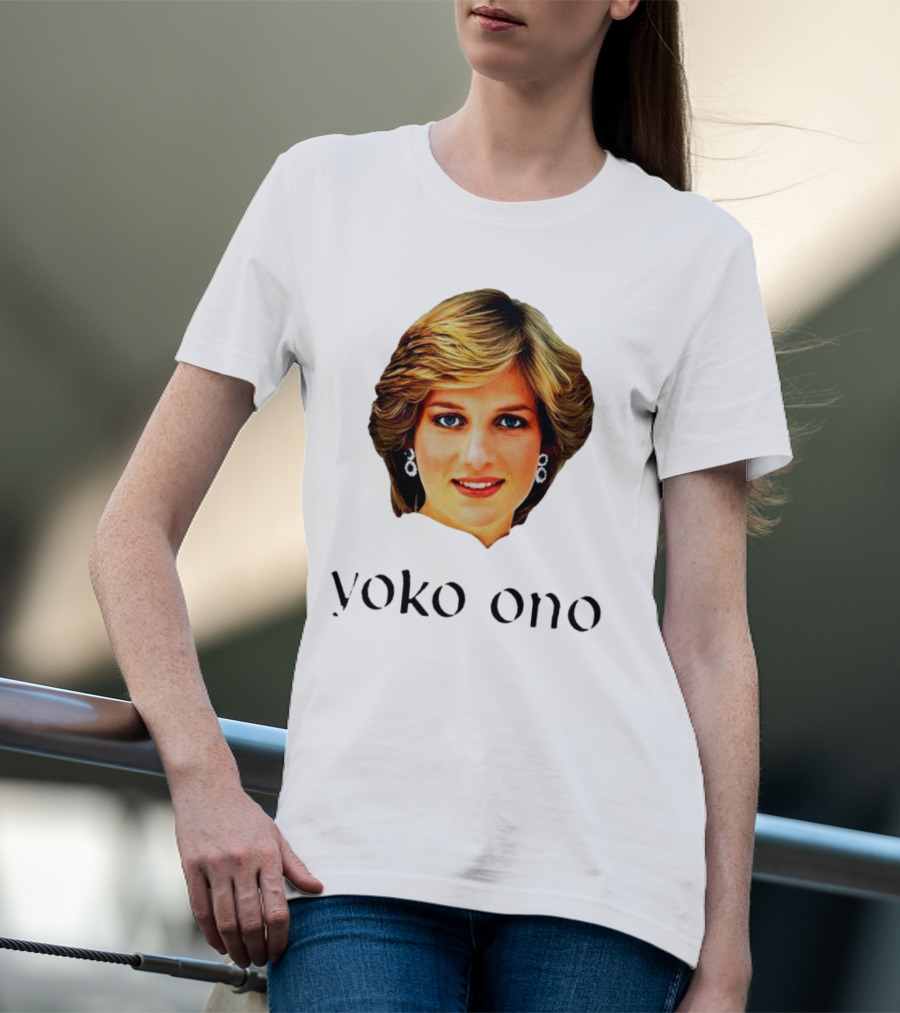 Yoko Ono Diana Iconic Style Fusion T-Shirt