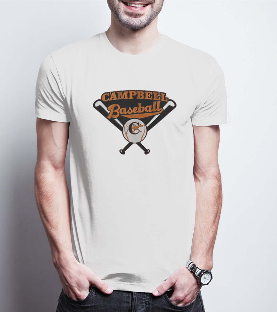 Campbell Baseball Campbell University Baseball Bats T-Shirt