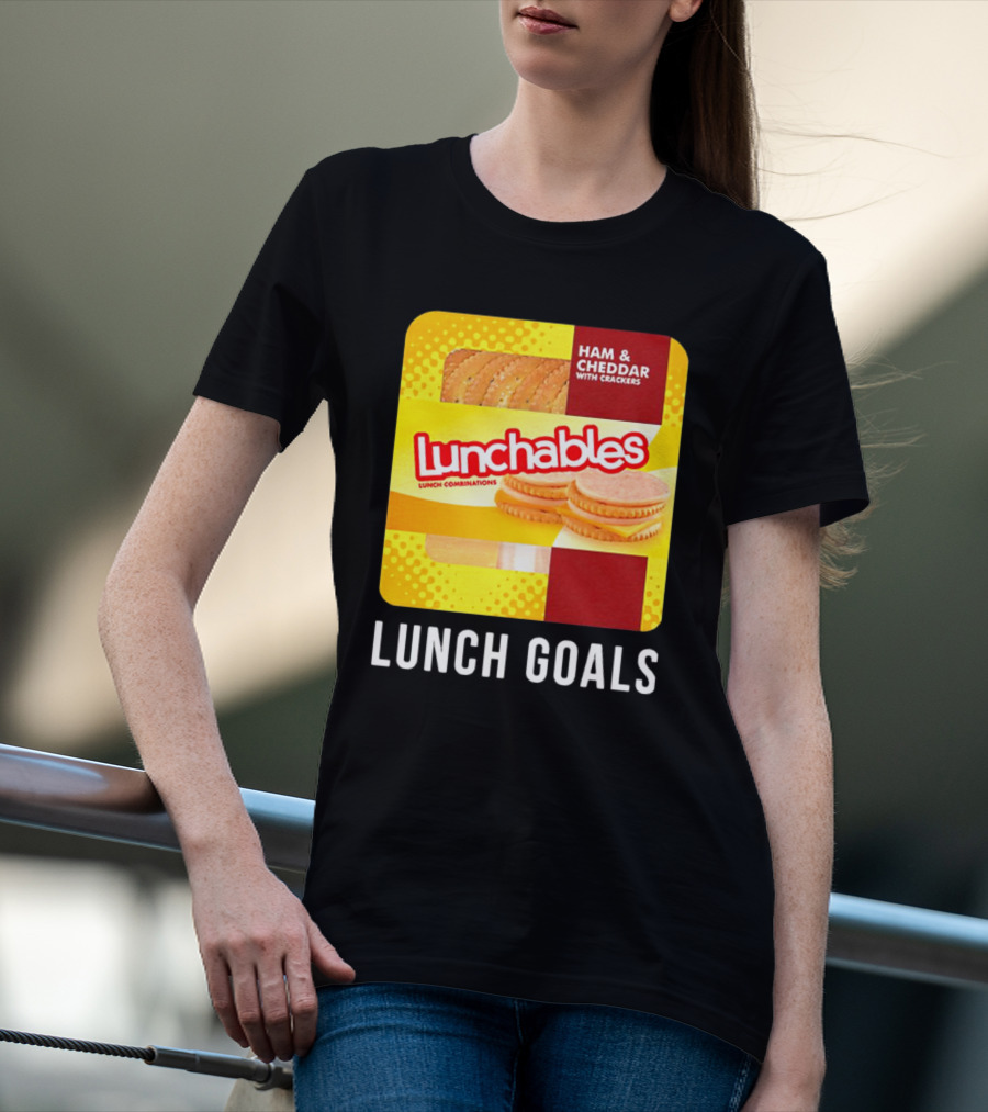Ham And Cheddar With Crackers Lunchables Lunch Combinations Lunch Goals T-Shirt