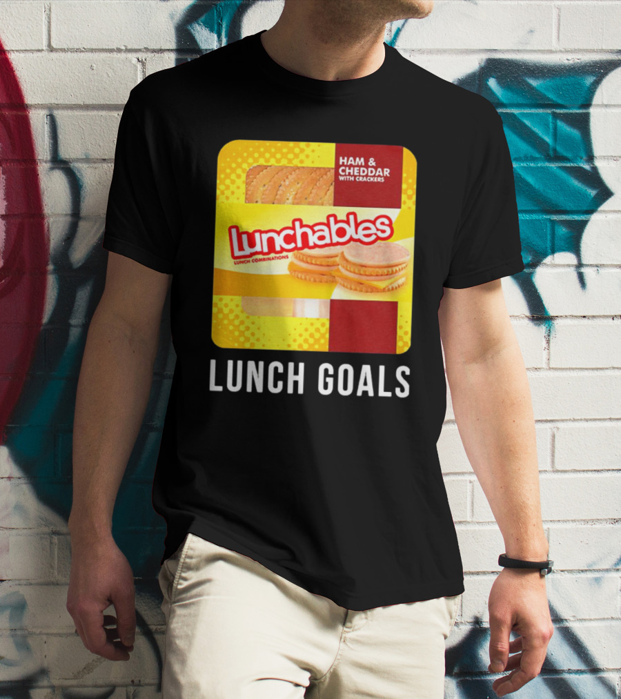 Ham And Cheddar With Crackers Lunchables Lunch Combinations Lunch Goals T-Shirt