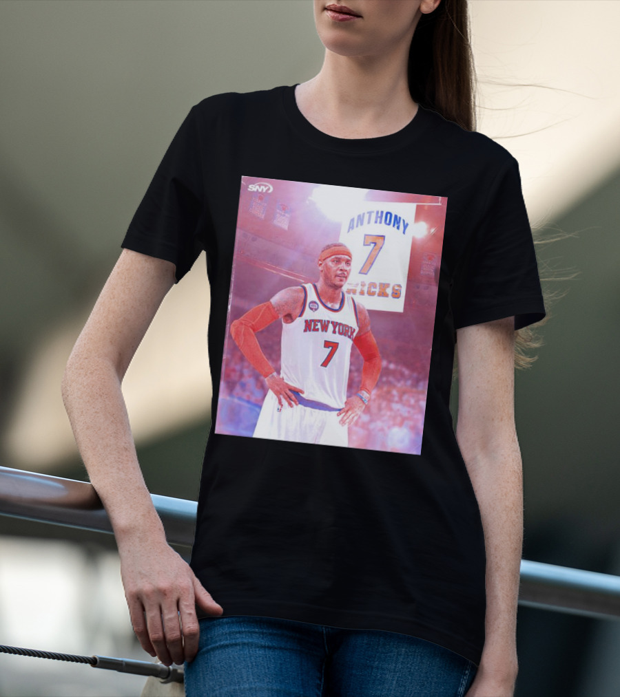 Anthony 7 New York Knicks Basketball Jersey T-Shirt