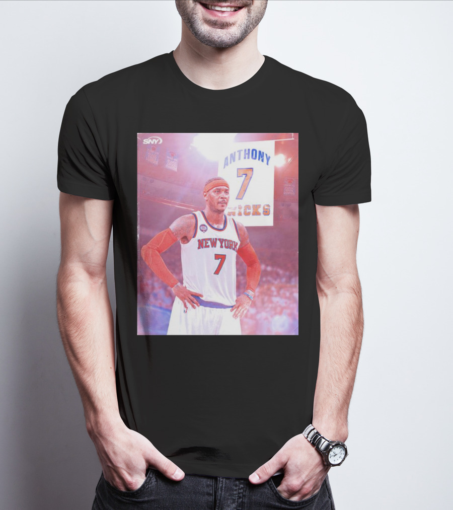 Anthony 7 New York Knicks Basketball Jersey T-Shirt