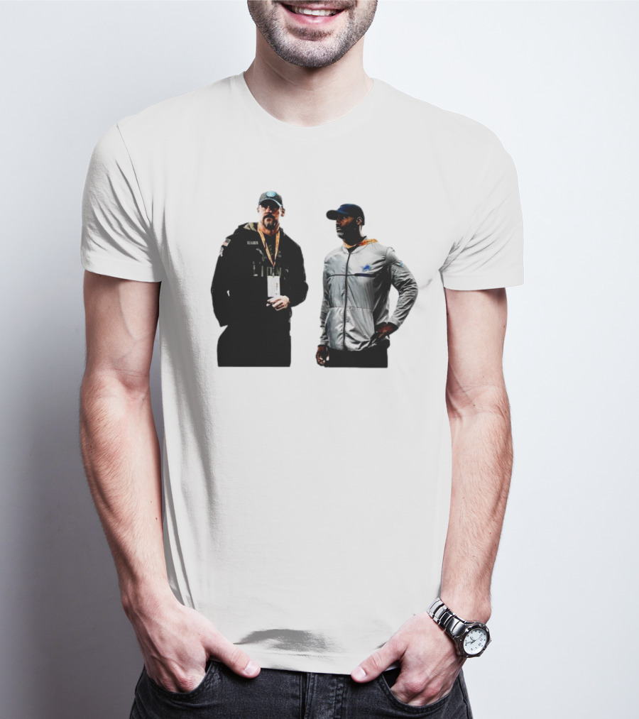 Brad Holmes Dan Campbell Detroit Lions Coaches NFL Football T-Shirt