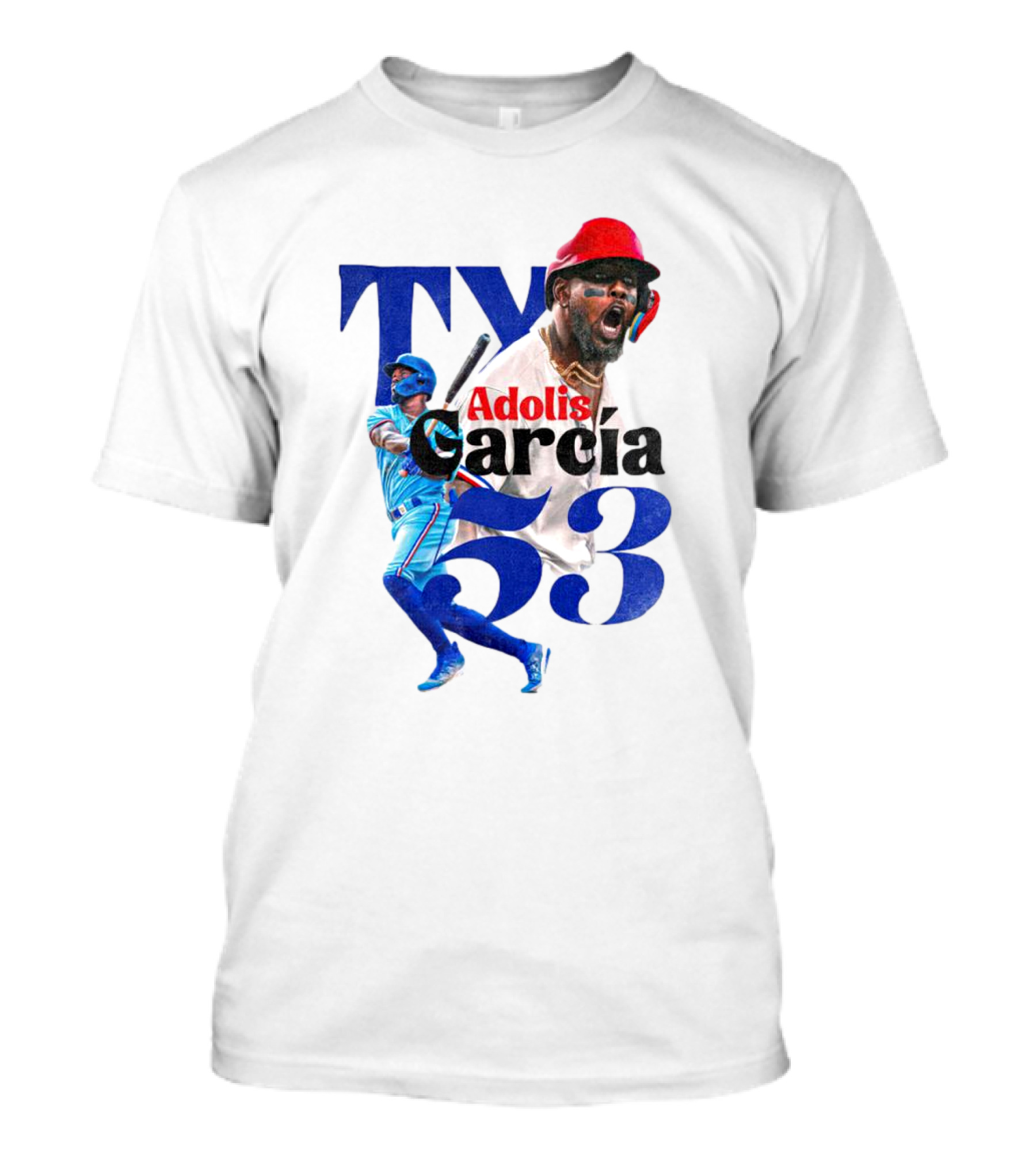 Adolis Garcia Texas Rangers 53 El Bombi Baseball Player T-Shirt