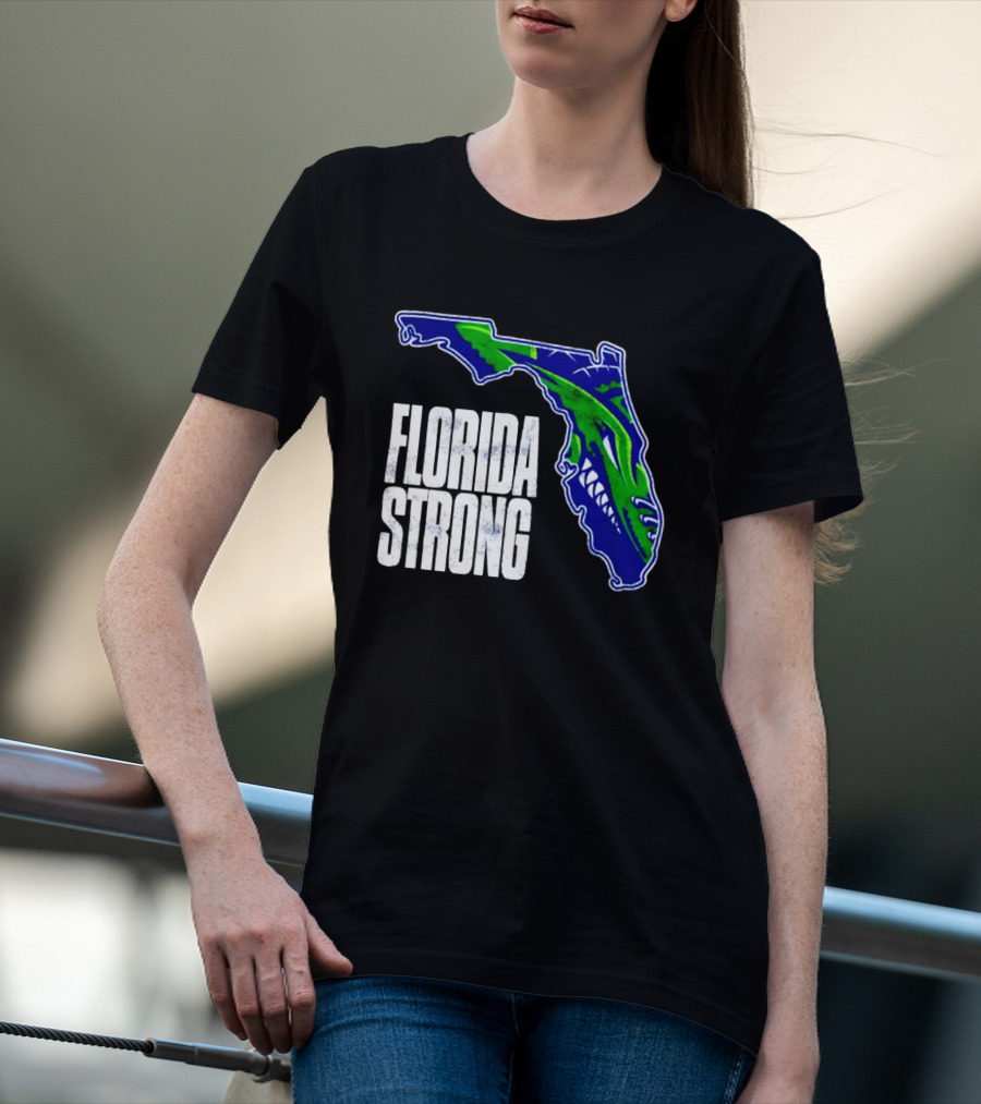 Florida Everblades Florida Strong Map T-Shirt