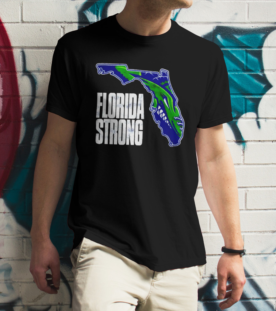 Florida Everblades Florida Strong Map T-Shirt