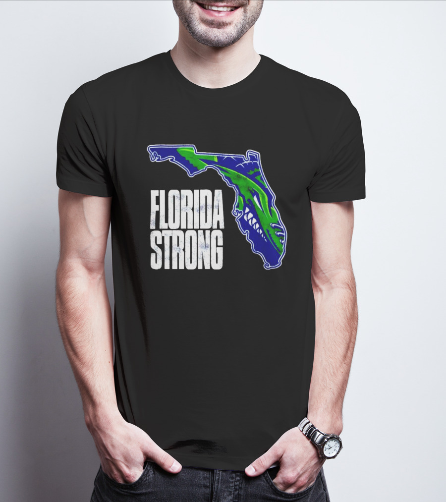 Florida Everblades Florida Strong Map T-Shirt