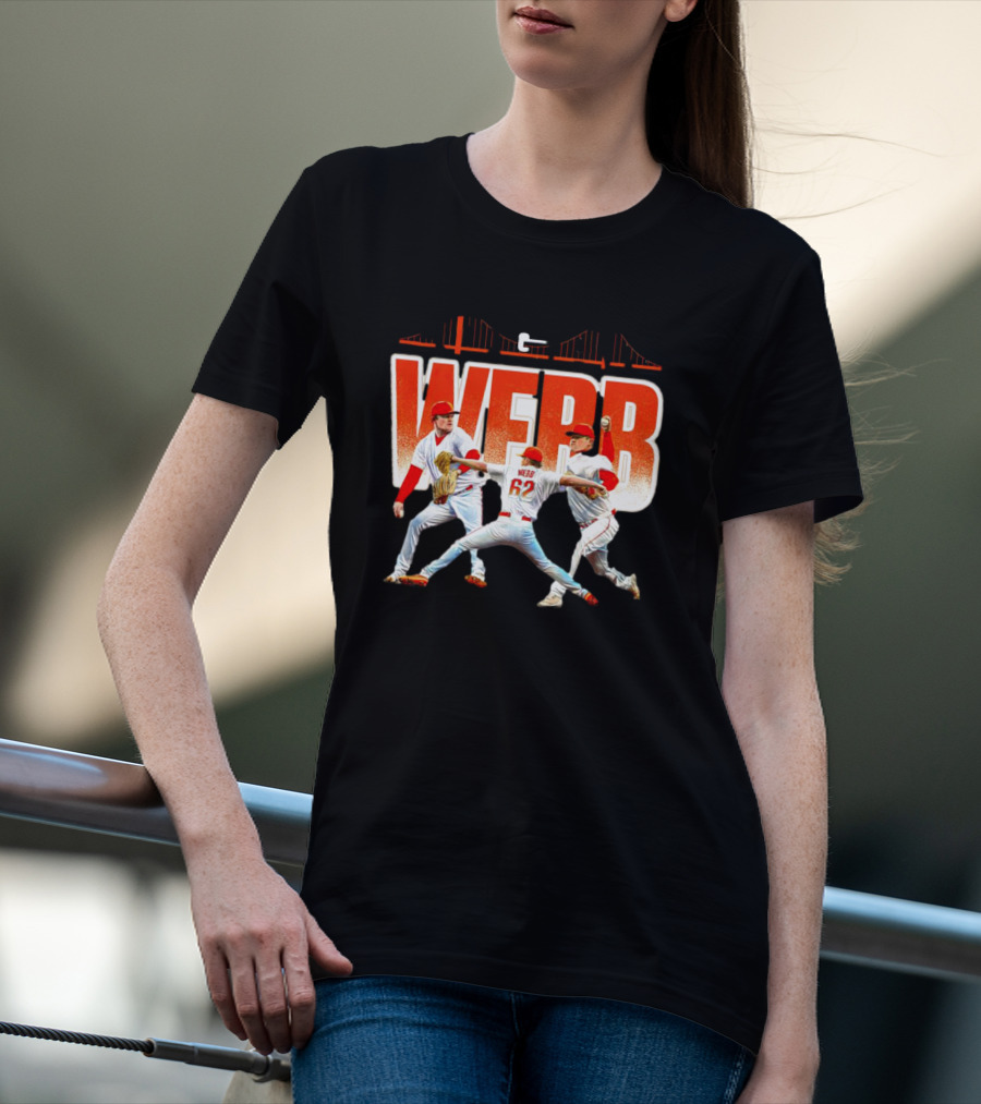 Logan Webb Baseball Action Trio 62 T-Shirt