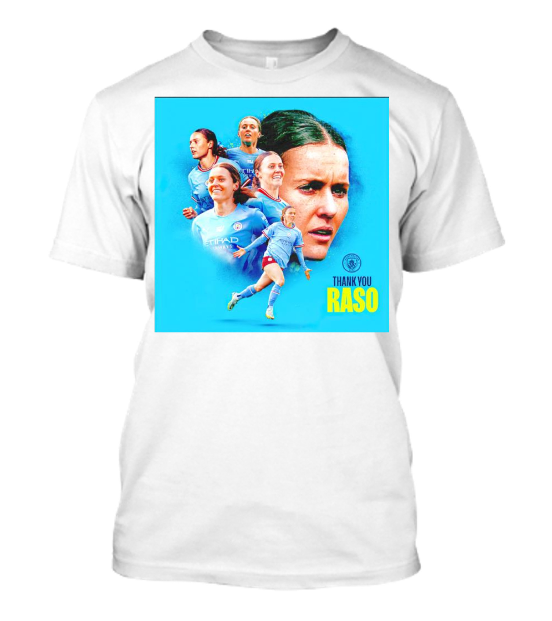 Thank You Raso Hayley Manchester City Etihad T-Shirt