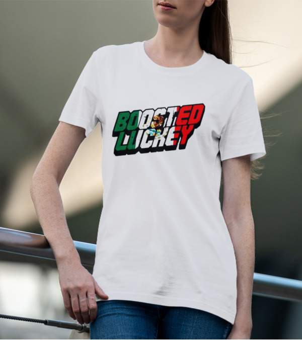 Boosted Luckey Mexico Mexican Flag Colors Eagle Emblem T-Shirt