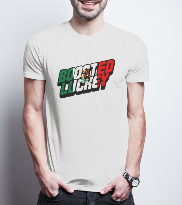 Boosted Luckey Mexico Mexican Flag Colors Eagle Emblem T-Shirt