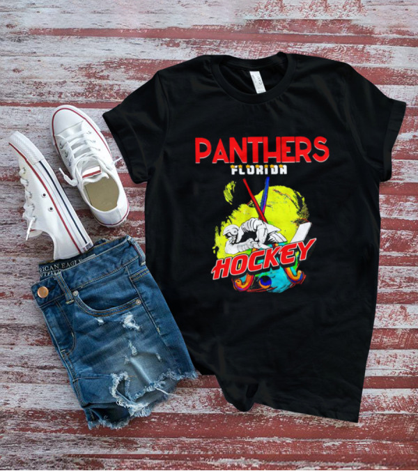 Panthers Florida Hockey Bold Colorful T-Shirt